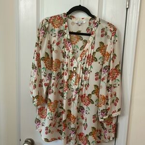 Rose and Olive 3/4 sleeve blouse size 1X